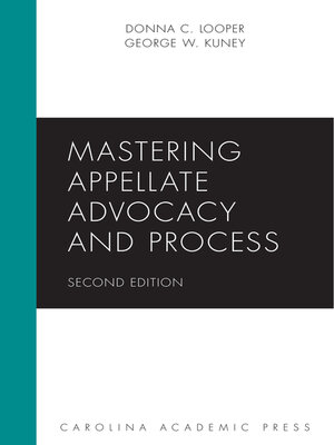 cover image of Mastering Appellate Advocacy and Process